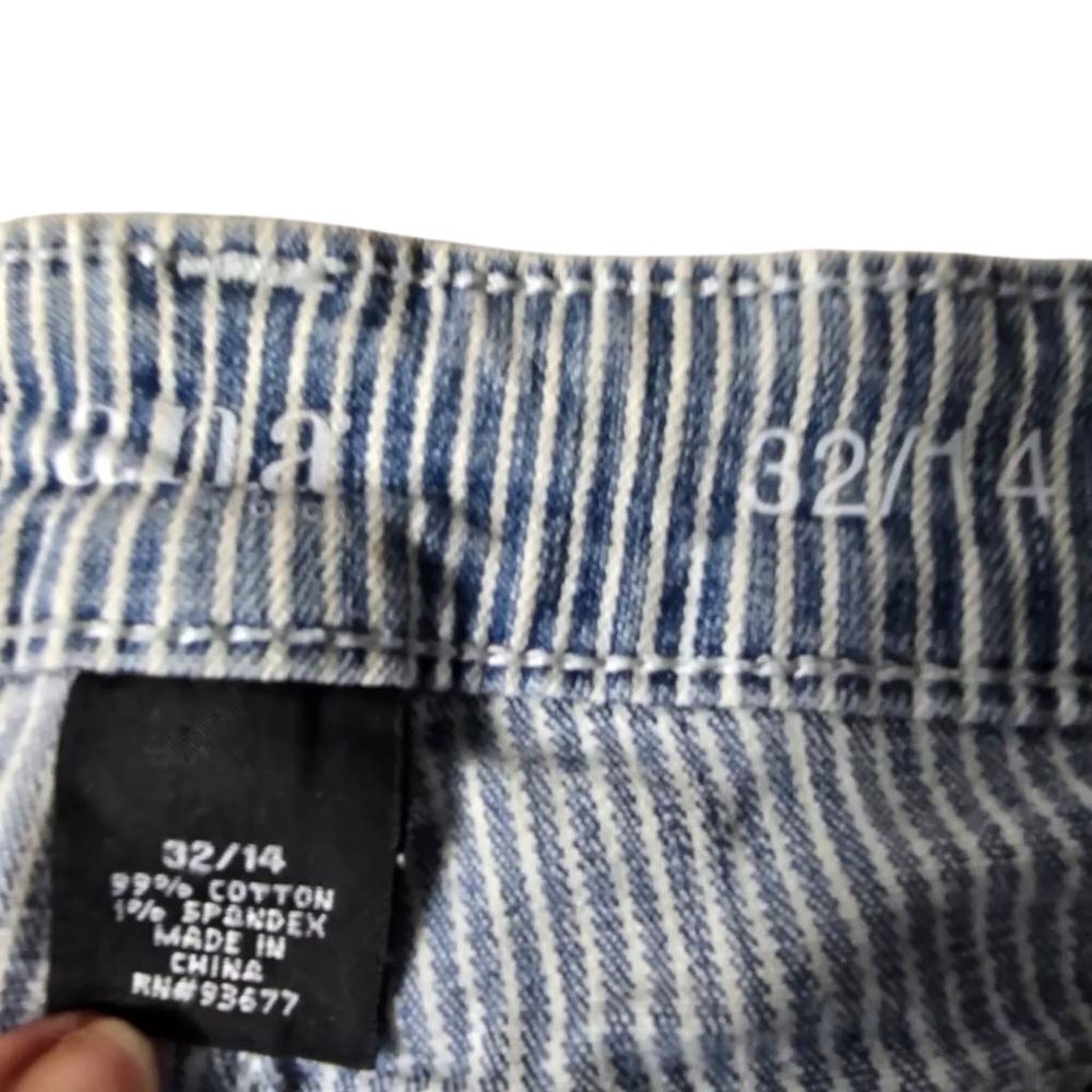 A.N.A Blue And White Striped Women's Skinny Ankle Jeans - Picture 7 of 13